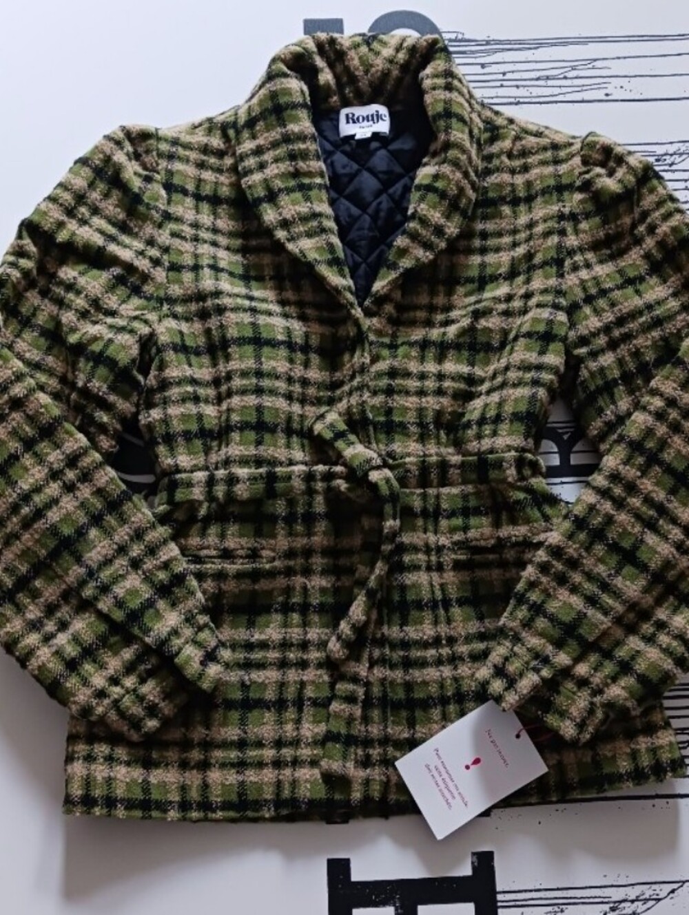NWOT Rouje Wool/ Alpaca Blended Jacket Size 34 , US Size XS - Picture 2 of 15